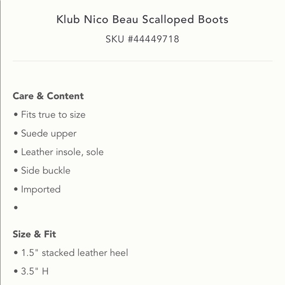 Anthropologie Klub Nico Beau Scalloped Booties - Picture 5 of 5